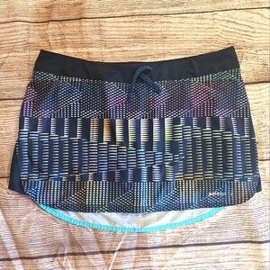 Patagonia "nine trails" printed athletic mini skort style 23457 2016